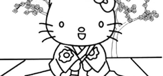 Malvorlagen Hello kitty-14