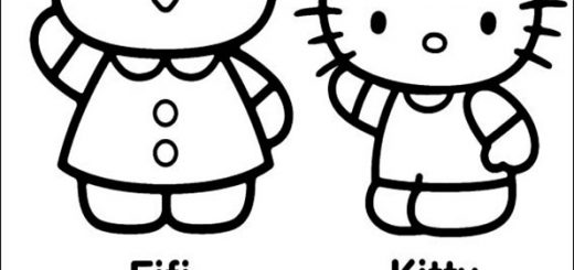 Malvorlagen Hello kitty-16