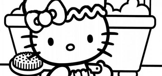 Malvorlagen Hello kitty 2