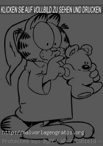 Malvorlagen Garfield-20