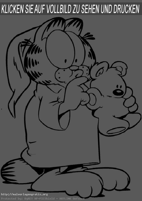 Malvorlagen Garfield-20