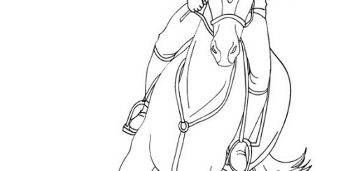 Malvorlagen Pferde-17