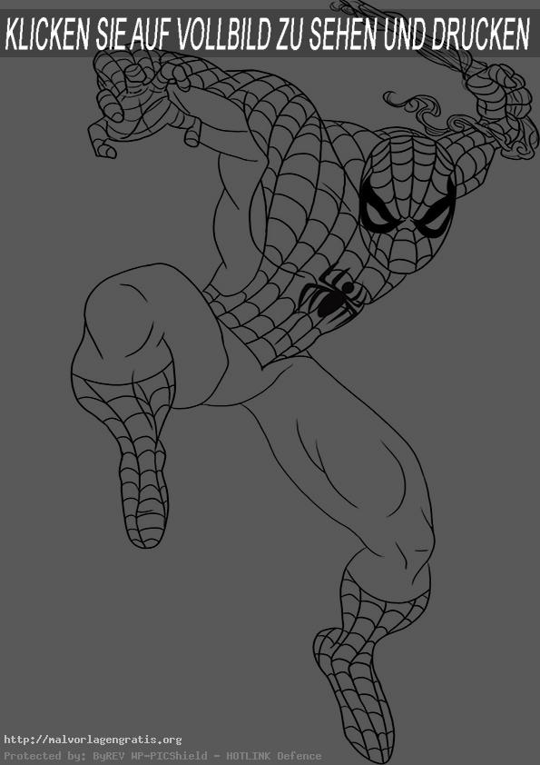 Malvorlagen Spiderman-13