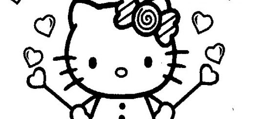 Malvorlagen Gratis Hello kitty-21