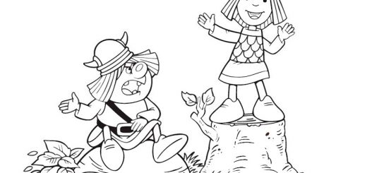 Malvorlagen gratis Vicky-8