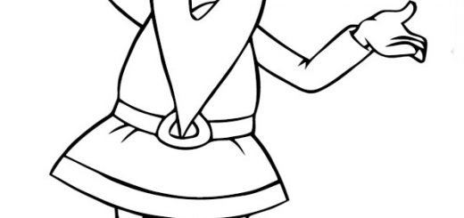 Malvorlagen gratis Vicky-2