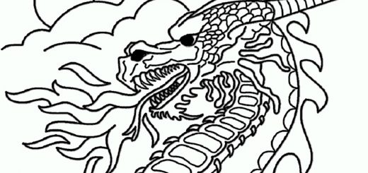 malvorlagen gratis drachen-2