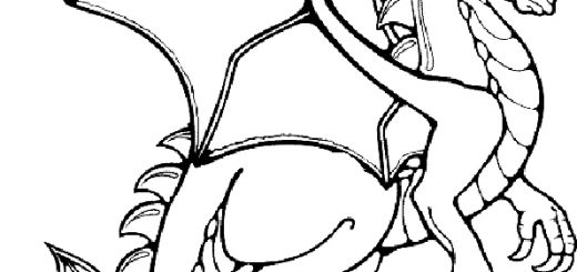 malvorlagen gratis drachen-5