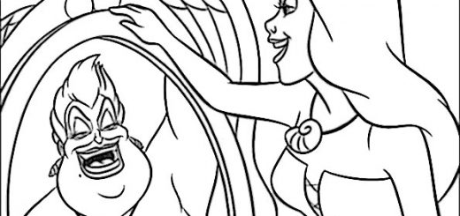 malvorlagen gratis arielle-10