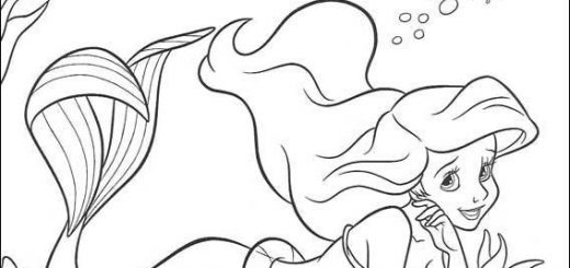 malvorlagen gratis arielle-13