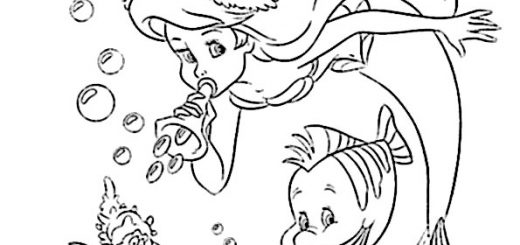 malvorlagen gratis arielle-15