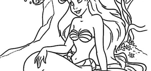 malvorlagen gratis arielle-3