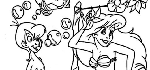 malvorlagen gratis arielle-4