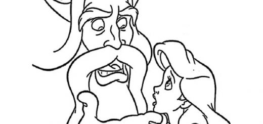 malvorlagen gratis arielle-5