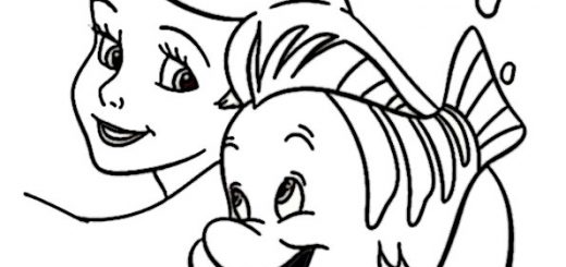 malvorlagen gratis arielle-8