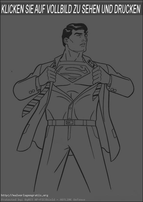 malvorlagen gratis superman -2